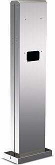 TECHNIVOLT Stainless steel stele for 1x Wallbox 1100/2200, silver